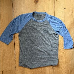 O'Neill Gray and Blue Raglan Tee